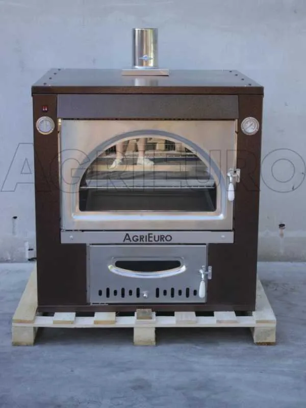 AgriEuro Maximus 80 Luxuriös INC Inox - Einbauholzbackofen - kupferfarben