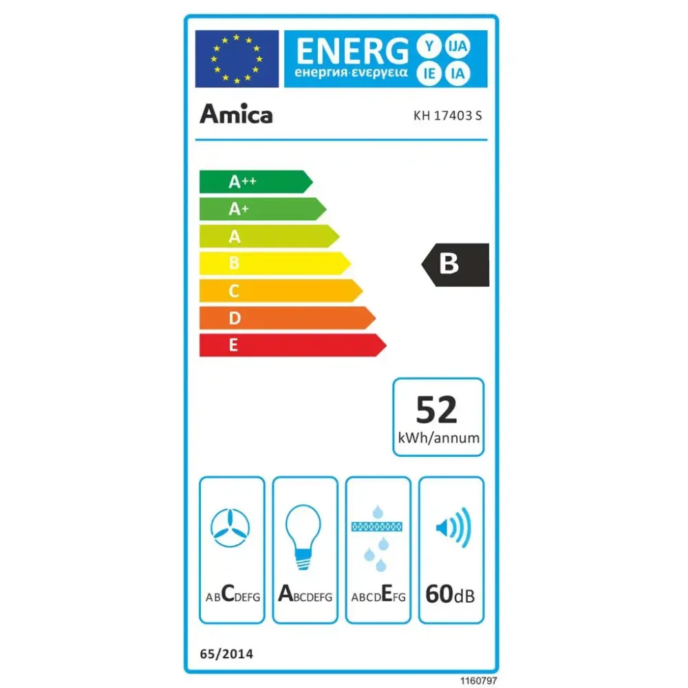 Abluft- Amica Kaminhaube Straight,90cm KH 17403 S