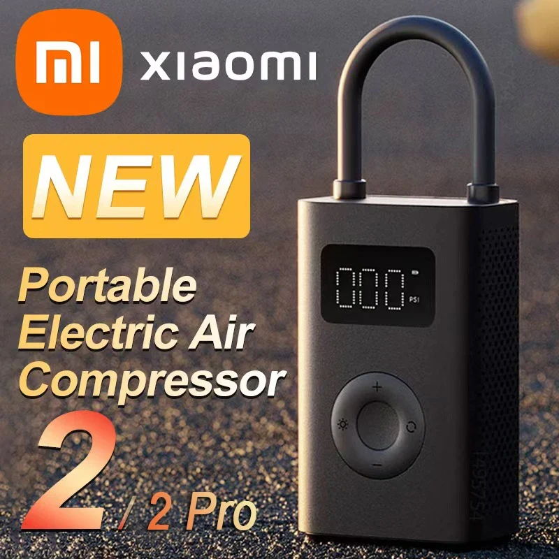 Xiaomi Mijia Luftpumpe 2 25% Speed ​​Boost Mini Tragbarer elektrischer Luftkompressor Schatz 150PSI Typ-C LED Multitool In...