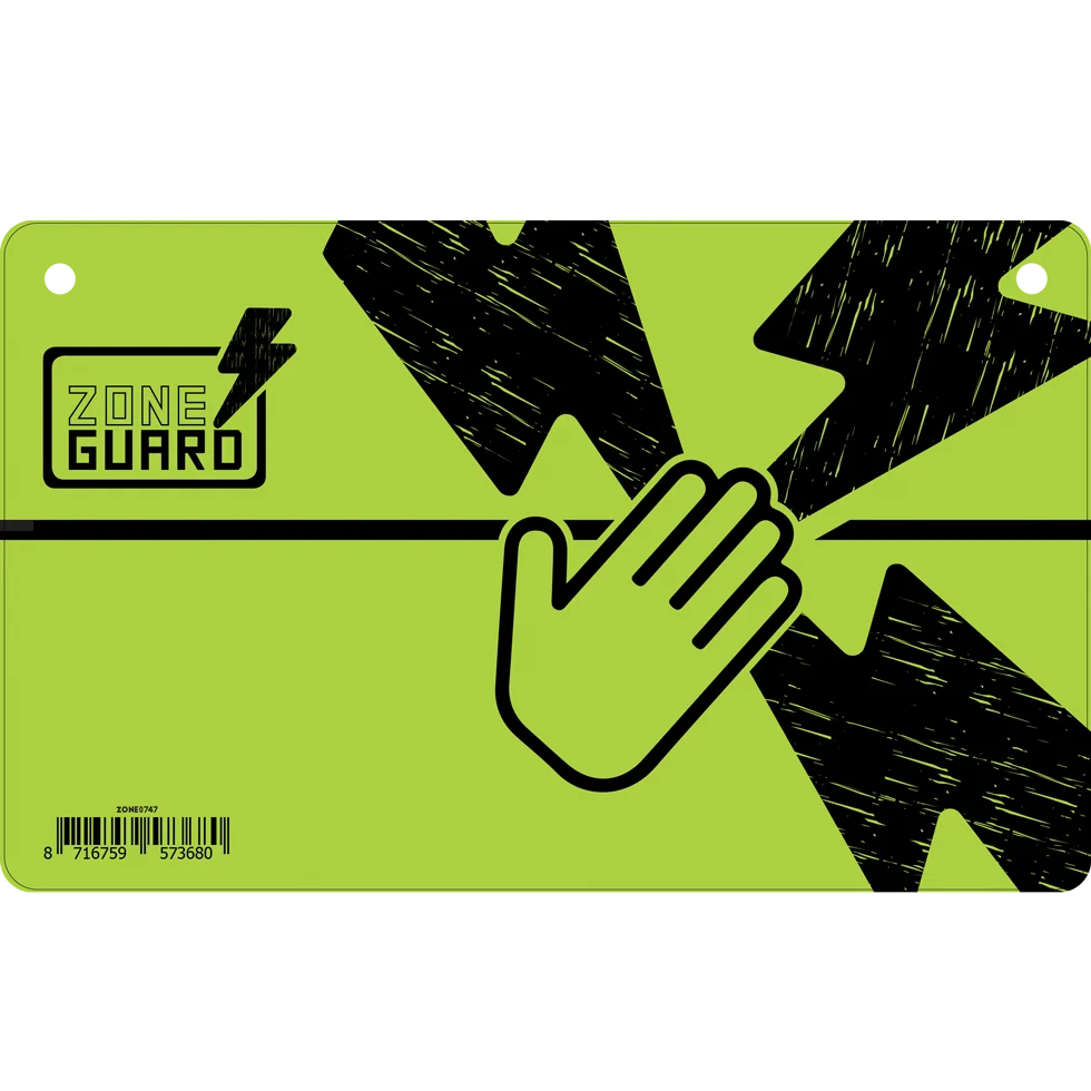 ZoneGuard Warnschild Gefahr: Elektrischer Zaun