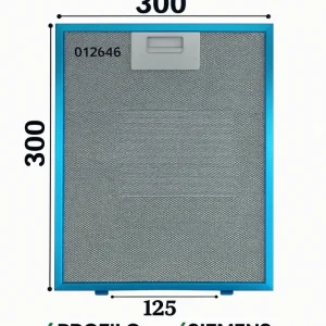 012646 Ferre, Franke Davlumbaz Filtresi 300×250 mm Davlumbaz Yağ Filtresi Mutfak Aspiratörü Alüminyum Aspiratör B4