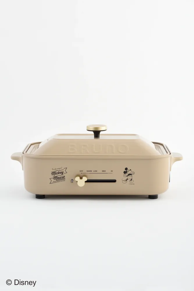 BRUNO × Disney Kompakt-Heißplatte – limitierte Edition Vintage-Beige