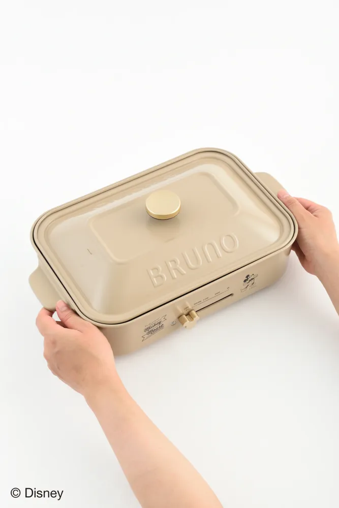 BRUNO × Disney Kompakt-Heißplatte – limitierte Edition Vintage-Beige