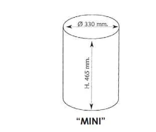 "Mini 2SR" -Patronen - Filterung - Absorptes mit dem ersten Metallnetzwerk