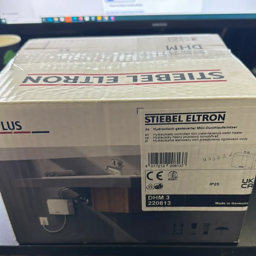 ✔️ STIEBEL ELTRON hydraulischer Mini-Durchlauferhitzer DHM 3 nur fürs Handwaschbecken, 3,5 kW, mit Stecker, druckfest + dr...