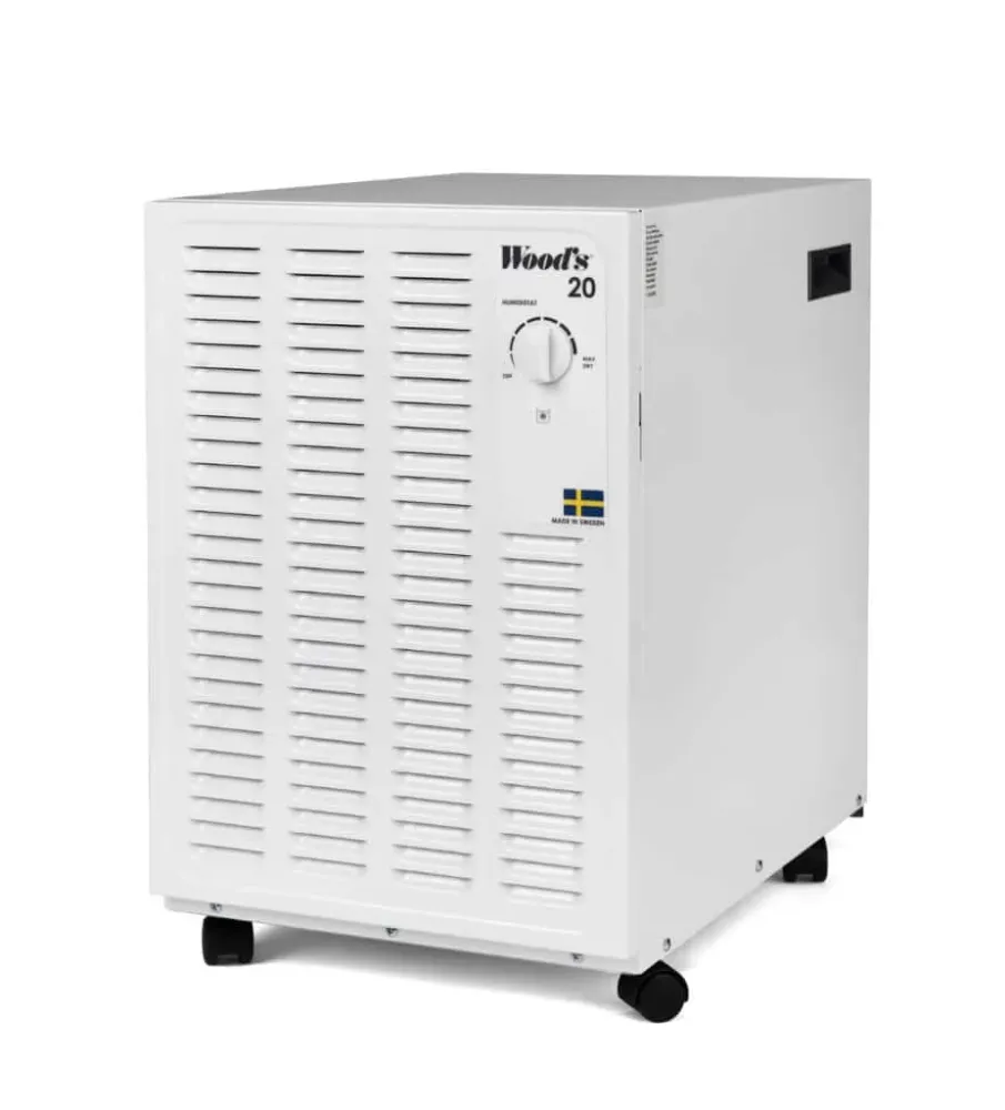 Wood's Luftentfeuchter SW-20FW – 14 L/24 h, bis 90 m², 11,4-Liter-Tank, Hygrostat
