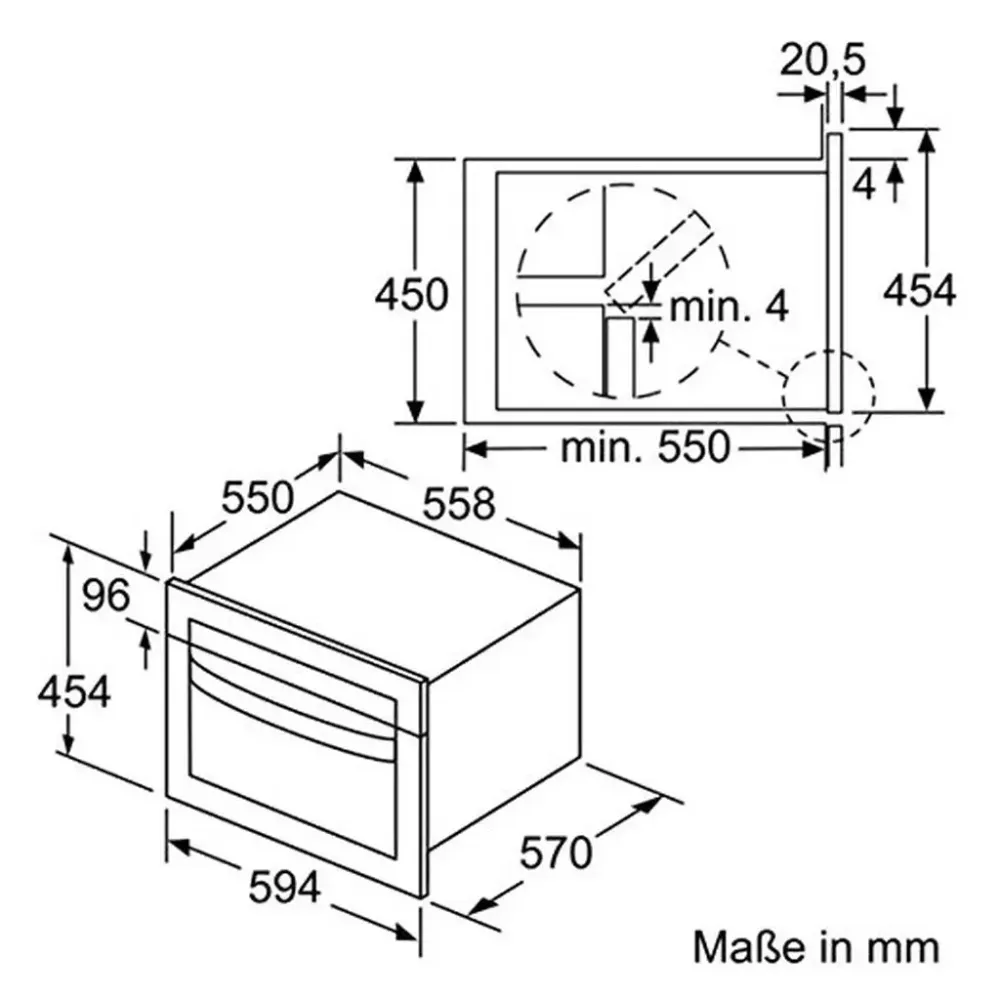 Bosch CMA583MS0 Einbau-Mikrowelle (Modell HBG 732)