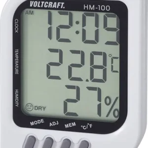 Ultraschall VOLTCRAFT HM-100 Luftfeuchtemessgerät (Hygrometer) 20 % rF 90 % rF