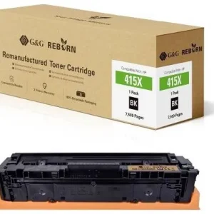 G&G Toner ersetzt HP 415X Funktionsfähig mit Schwarz 7500 Seiten Reborn remanufactured 21273